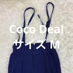 Coco Deal ネイビー サスペンダー サイズMファッション