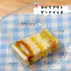 ＊テイクアウトサンドイッチ＊ミニチュアフード