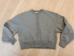 【美品】GU ジーユー　スエットカーディガン　グレー　L 長袖
