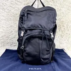 名作品✨ プラダ V135 三角プレート リュック ブラック ナイロン