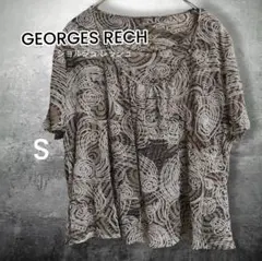 GEORGES RECH シルク100% 半袖ブラウス S　イトキン