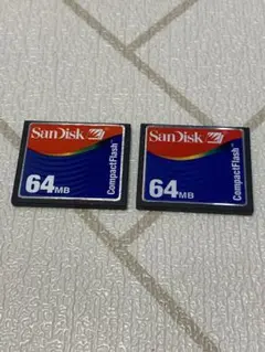 コンパクトフラッシュ CFカード San Disk　64MB 2枚