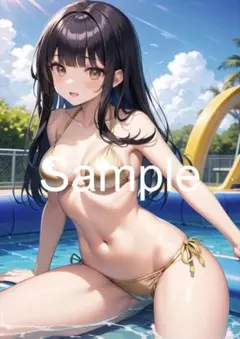 A4サイズアートポスター 1点もの 美女ポスター最高品質 E-L-７０
