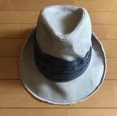 未使用　メンズ　中折れハット　メンズハット　帽子　ベージュ　サイズ 58cm