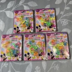 【新品未使用】Disney ミッキー＆ミニーおはじき5パックセット