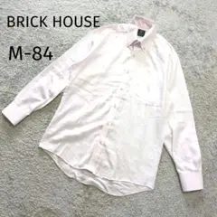 美品　ブリックハウス　ワイシャツ　Yシャツ　ボタンダウン　薄ピンク　М　4823