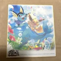 ポケモンセンター My151 イーブイ　シャワーズ　色紙 2019