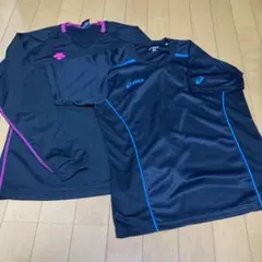 デサントu0026アシックス☆バレーボール練習着2枚セット