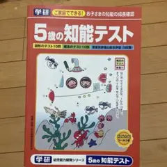 学研 5歳の知能テスト