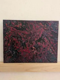 抽象②　フルイドアート　抽象画　アクリル画