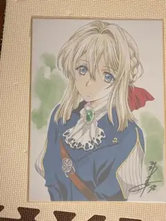 かわらじま晃　直筆イラスト　森雪　サイン　色紙 かわらじま晃直筆イラストサイン色紙 森 雪 （片励会】C93冬コミ