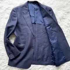 定価71400円　美品　パパス テーラードジャケット　シルク　リネン　メランジ