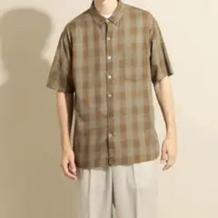 LAWN TWILL CHECK SINGLE NEEDLE SHIRT