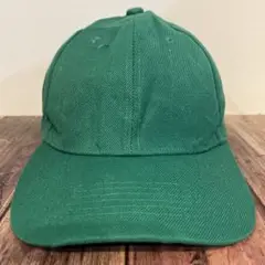 USA 古着 キャップ 無地 緑 グリーン アメカジ y2k 90s 00s