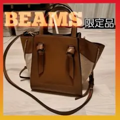 BEAMS 革とキャンバス3wayバック