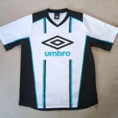 umbro サッカーシャツ ホワイト/ブラック/ターコイズ