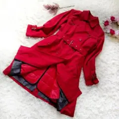 ♡SANYOCOAT♡トレンチコート ライナー付き ベルト ゴアテックス レッド