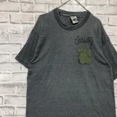 USA製90sヴィンテージTシャツ！シングルステッチ　グレー半袖古着　L71