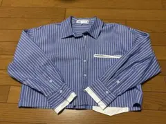 【美品】ZARA クロップドシャツ