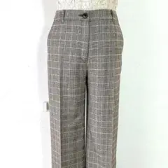 ❤️美品 ジョルジュレッシュ ラメ入りグレンチェック ワイドパンツ 36・S