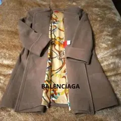 BALENCIAGA バレンシアガ カシミヤ混合ウールコート