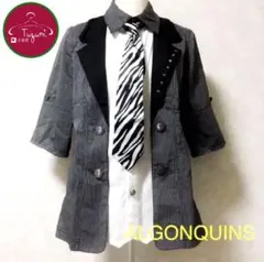 ALGONQUINS アルゴンキン ネクタイシャツ 半袖 スタッズ ハロウィン