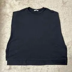 MANON ブラックフレンチスリーブカットソー