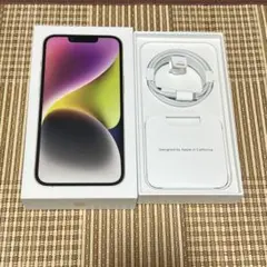 Apple iPhone 14 箱とケーブル