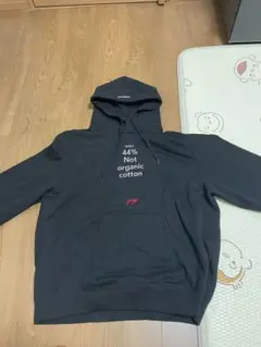 doublet メッセージパーカー Lサイズ ブラック