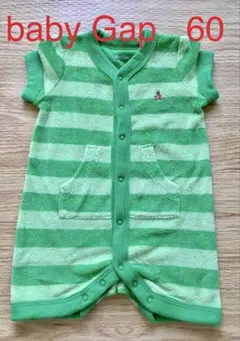 baby Gap 柔らかタオル生地　ロンパース 60 半袖　ショートオール