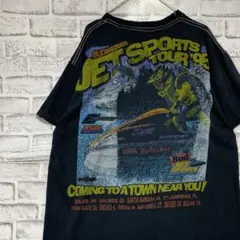 USA製90sヴィンテージTシャツ！シングルステッチ　ブラック半袖古着XL718