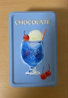 メリーチョコレート　缶　ソーダフロート