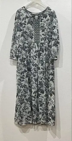 再々値下げ♪Bon Vieux Temps 花柄ロングワンピース☆新品