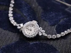 特別価額 OH済 オメガ K14 金無垢 ダイヤベゼル テニスブレスレット 時計