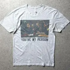グレイズアナトミー　半袖Tシャツ　海外ドラマ　メッセージ　フォト　ベージュ　S