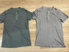 Abercrombie & Fitch ヘンリーネック Tシャツ 2枚セット