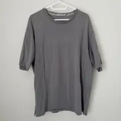ユニクロ +J スーピマコットンリラックスフィットクルーTシャツ　グレー　XL