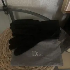 未使用品 Dior カシミヤ100% スウェード手袋