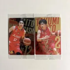 Bリーグウエハース24-25　斉藤拓実・中東泰斗　名古屋Dセット