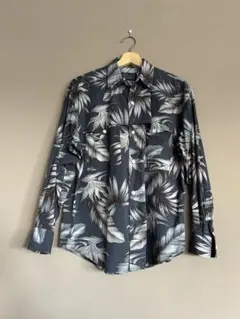 トゥモローランド　BLUE WORKS シャツ　ボタニカル柄　XS