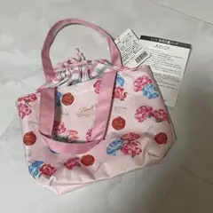 【未使用タグ付き】 Lindt リンツ　巾着保冷バッグ　ランチバッグ