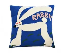 クッションカバー　2枚セット　うさぎ　45×45