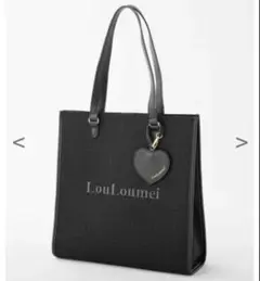 ナイスクラップ♡ルルミー チャーム付きツイードキャリーオントートBAG