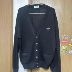 Crocodile ブラック カーディガン Lサイズ