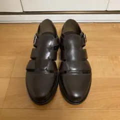 [美品] GU グレカレザーサンダル