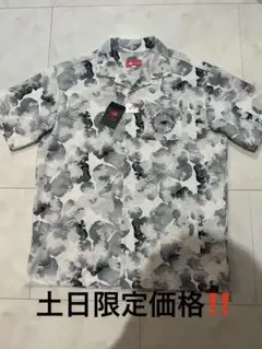 New Balance 】2023年花柄フラワー×バイカラー 半袖ゴルフシャツL