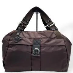 美品　Kipling キプリング　ミニボストンバッグ　ハンドバッグ　ブラウン