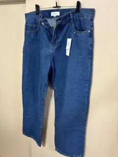 MONO-MART ネイビーブルー デニムパンツ XL