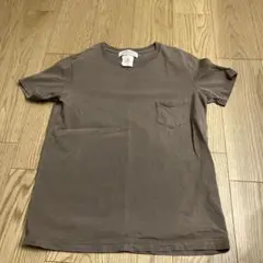 レミレリーフ ブランクポケットTee コットンシャドウホーダー織り ブラウン L