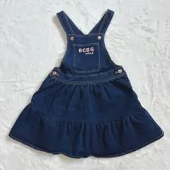 【美品】BCBG GIRLS デニムジャンパースカート サロペット ワンピース
